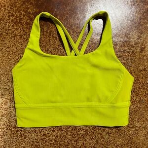 Lululemon Bright Green Sports Bra
